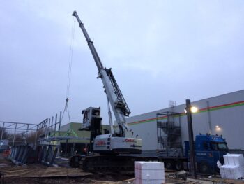 rupstelescoopkraan 40 ton sennebogen van ginkel